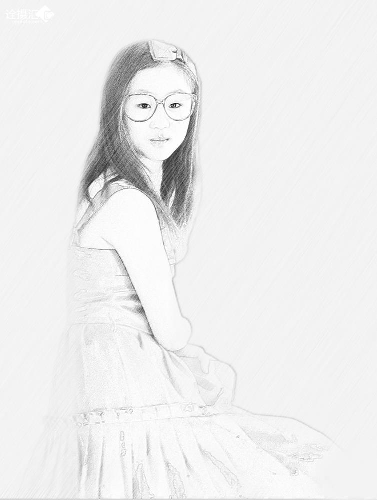 素描少女_素描动漫少女_素描动漫人物少女-圈子花园图片